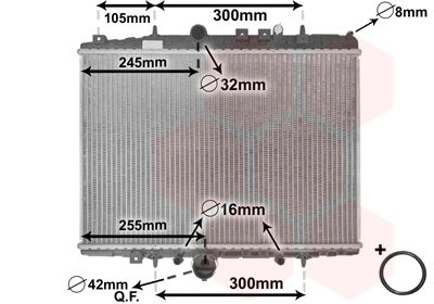 VAN WEZEL Radiators, Motora dzesēšanas sistēma 40002201